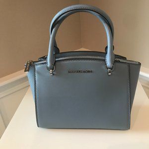 Michael Kors Small Ellis Conv Satchel Powder Blue